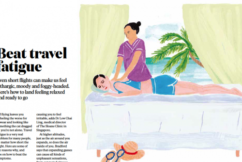 Beat travel fatigue – an article featured in Jetstar Asia